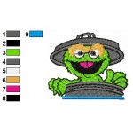 Sesame Street Grouch 09 Embroidery Design